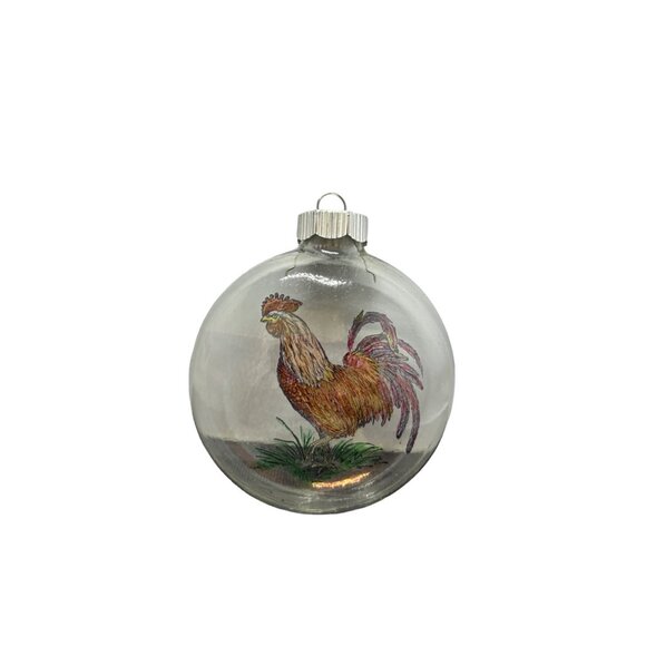 Hand-made Hand Painted Christmas Ornament - chicken bird Rhode island red roost - Picture 6 of 6